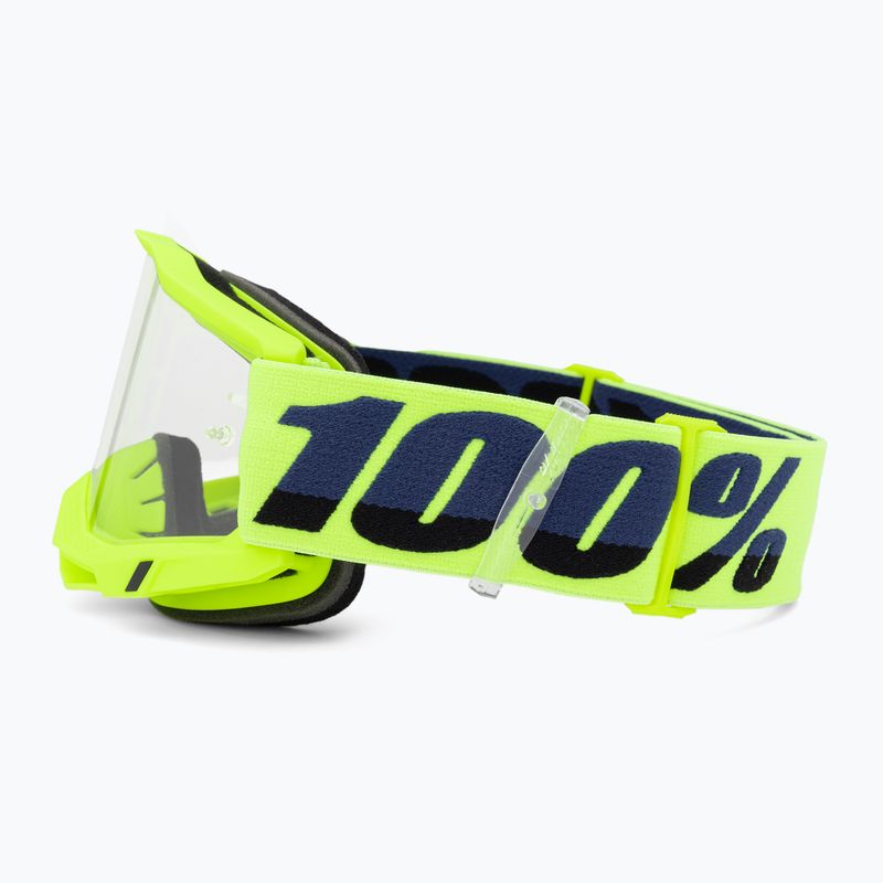 100% Accuri 2 fluo/yellow/clear cycling goggles 4