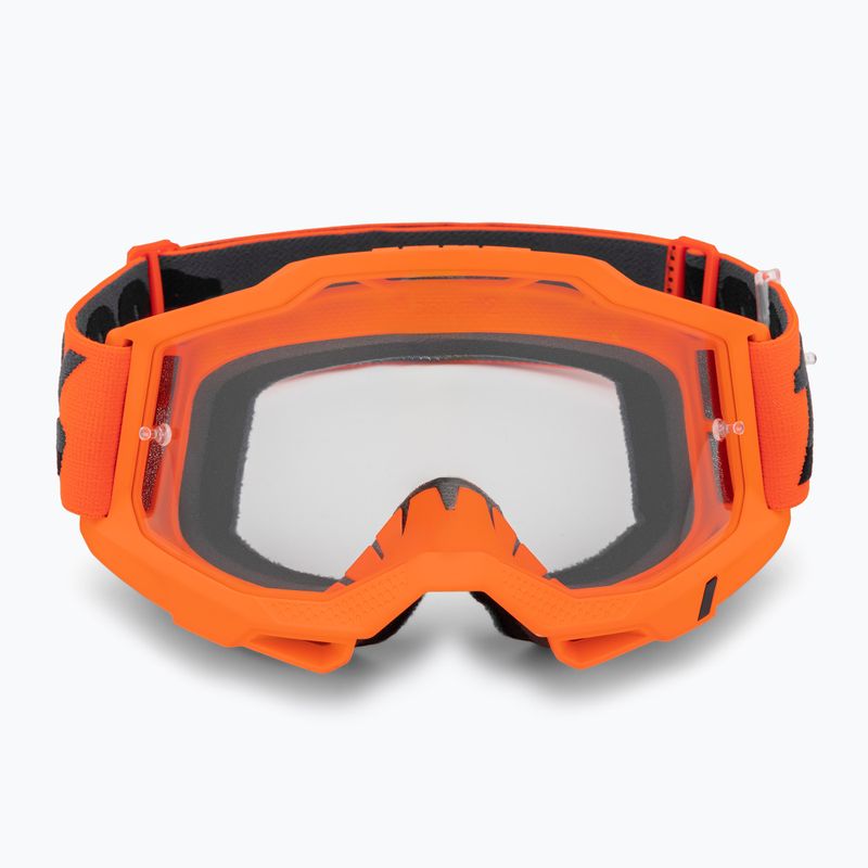 100% Accuri 2 neon/orange/clear cycling goggles 2