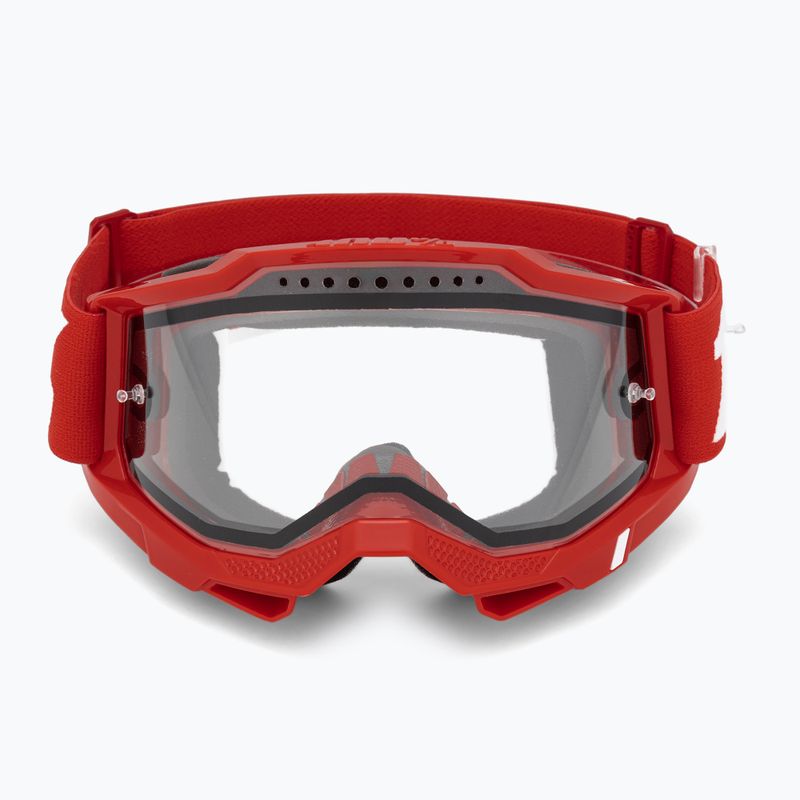 100% Accuri 2 Enduro MTB cycling goggles neon/red/clear 2
