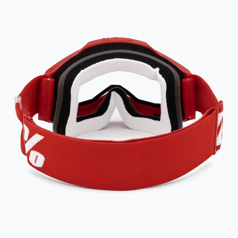 100% Accuri 2 Enduro MTB cycling goggles neon/red/clear 3