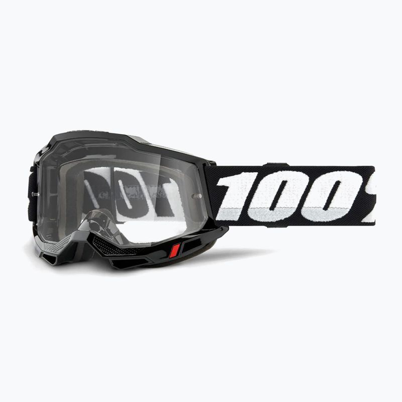 100% Accuri 2 OTG black/clear cycling goggles