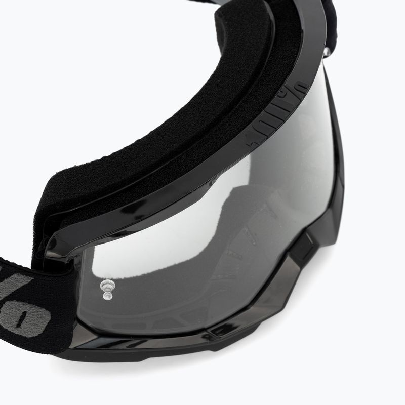 Men's cycling goggles 100% Strata 2 black/clear 50027-00001 5