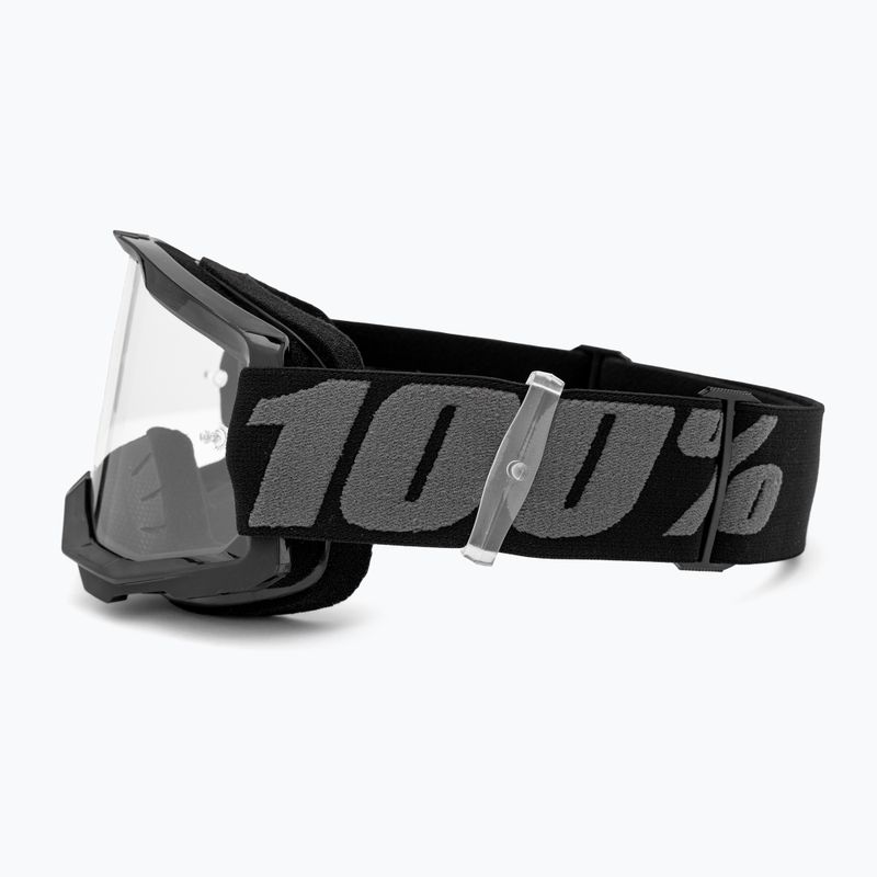 Children's cycling goggles 100% Strata 2 Junior 50031-00001 black/clear 4