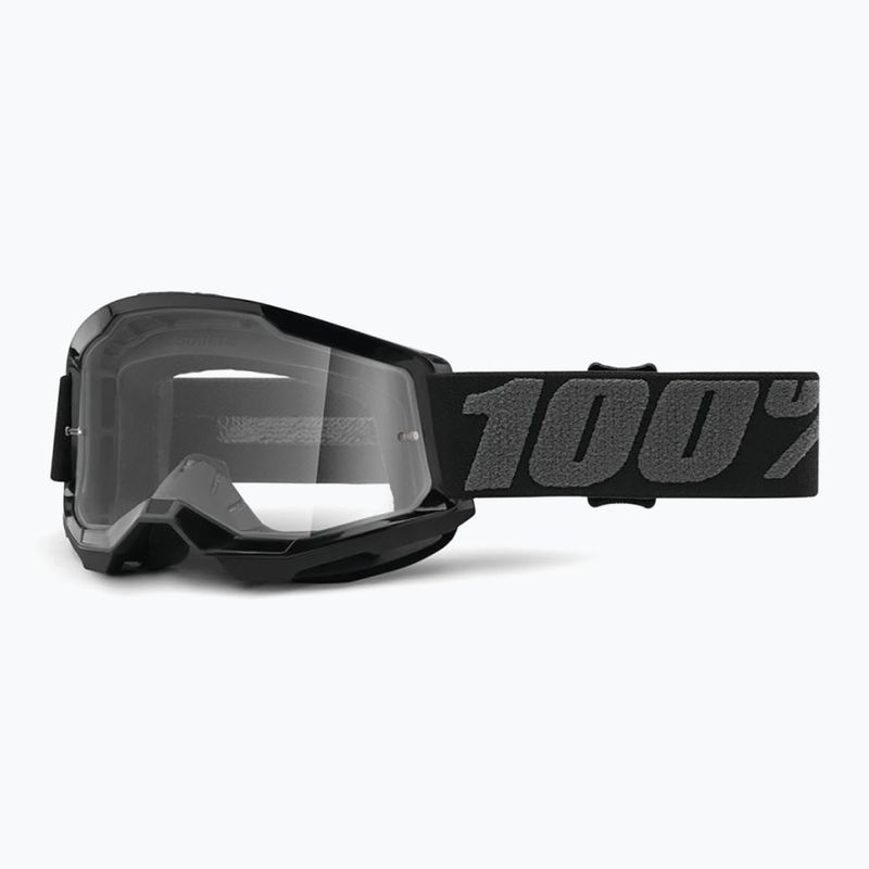 Children's cycling goggles 100% Strata 2 Junior 50031-00001 black/clear 5