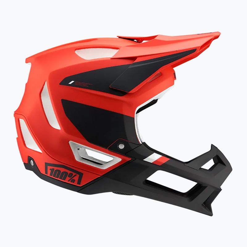 Bike helmet 100% Trajecta w/Fidlock cargo fluo red