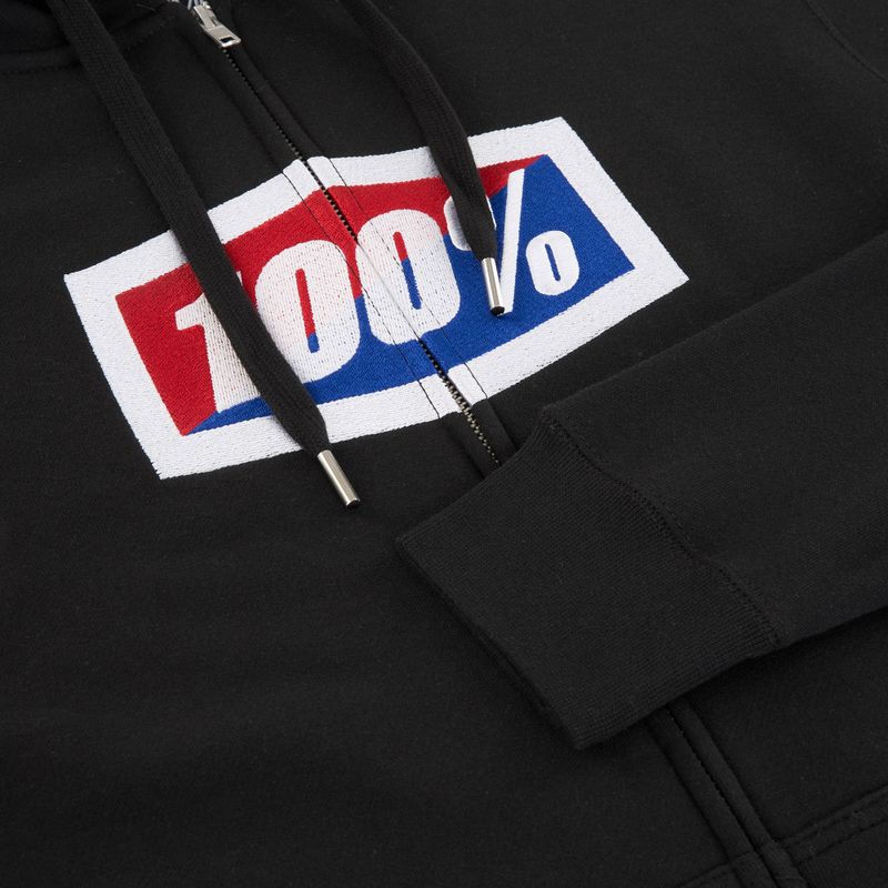 Men's 100% Official Zip Hoodie Fleece black 5