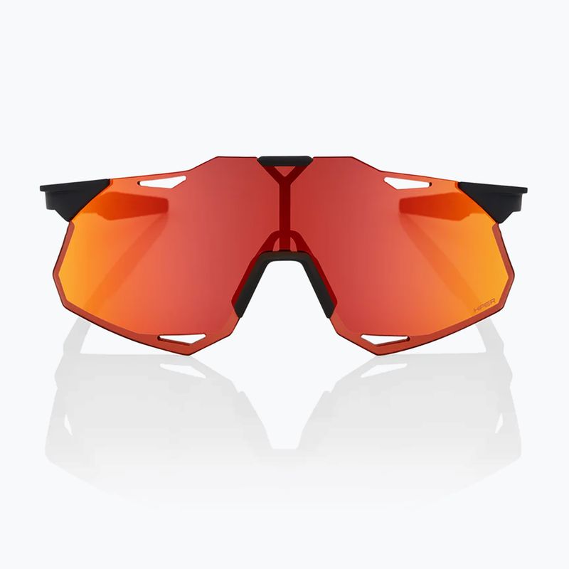 100% Hypercraft XS soft tact black/hiper red multilayer mirror sunglasses 2