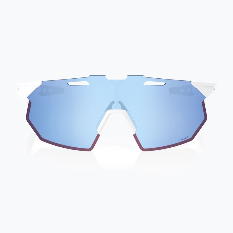 100% Hypercraft SQ soft tact white/hyper blue multilayer sunglasses 2