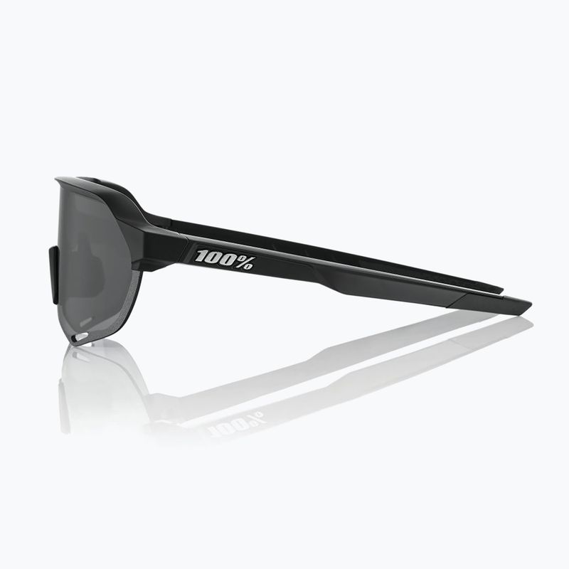 Sunglasses 100% S2 soft tact black/smoke 3