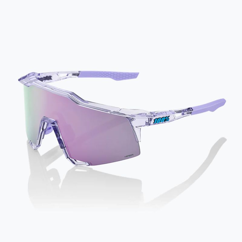 100% Speedcraft sunglasses polished translucent lavender/hiper lavender mirror