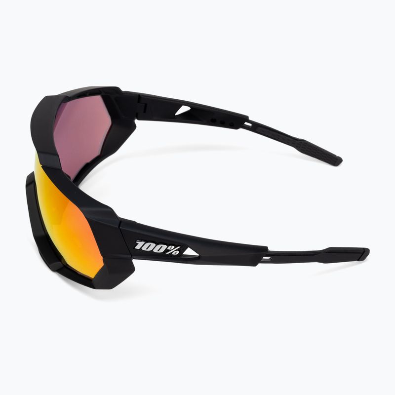 Cycling goggles 100% Speedtrap soft tact black/red multilayer mirror 60012-00004 5