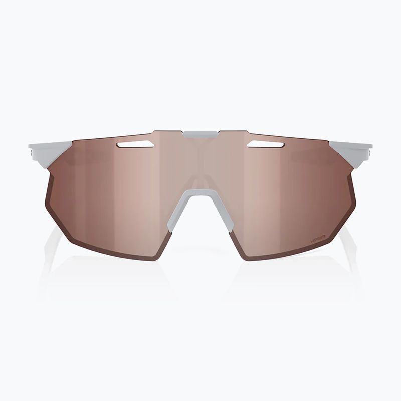 100% Hypercraft SQ matte stone grey/ hyper crimson silver mirror sunglasses 2