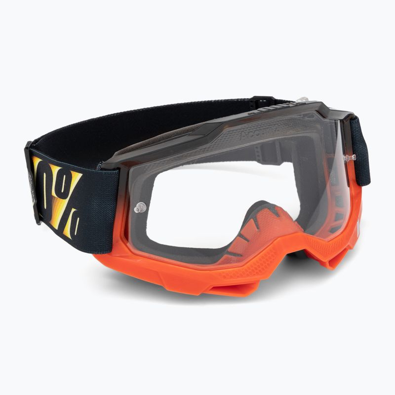 100% Accuri 2 stamino 2/clear cycling goggles