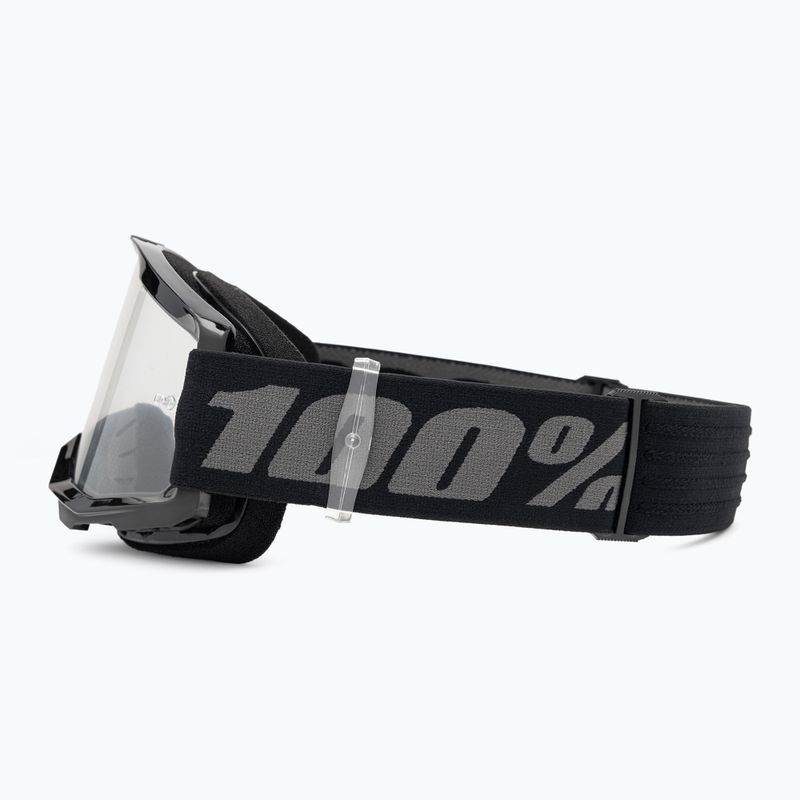Children's cycling goggles 100% Strata 2 Junior black/clear 4