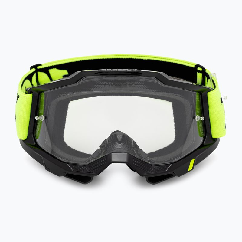 100% Accuri 2 neon yellow/clear cycling goggles 2