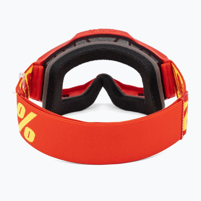 100% Accuri 2 red/clear cycling goggles 3