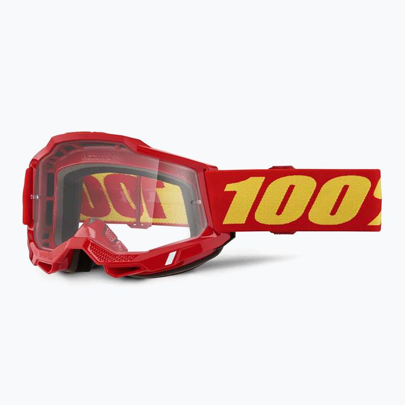 100% Accuri 2 red/clear cycling goggles 5