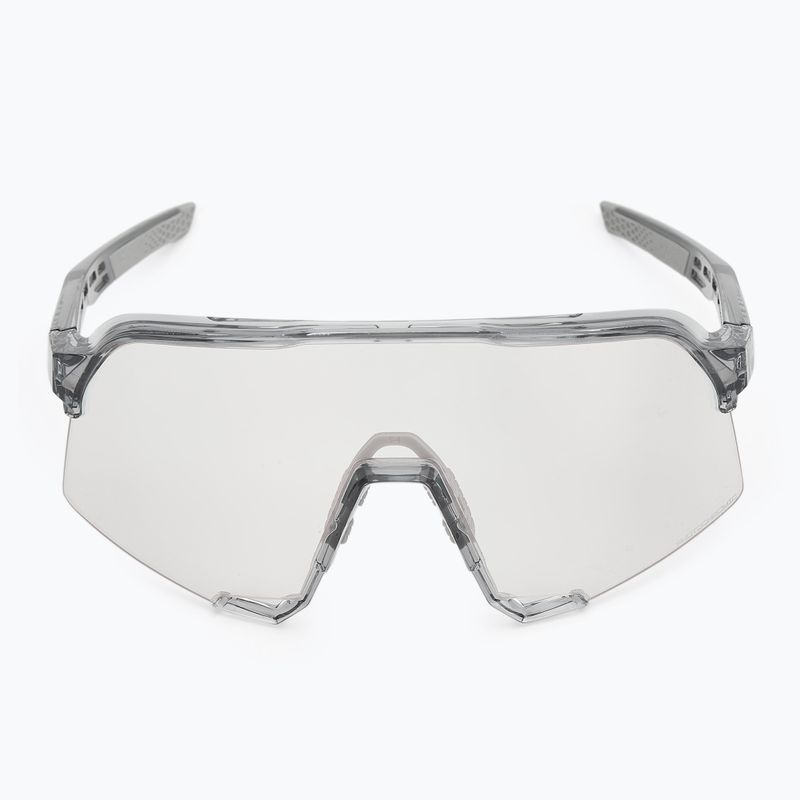 100% S3 polished translucent grey/rose gold mirror photochromic sunglasses 3