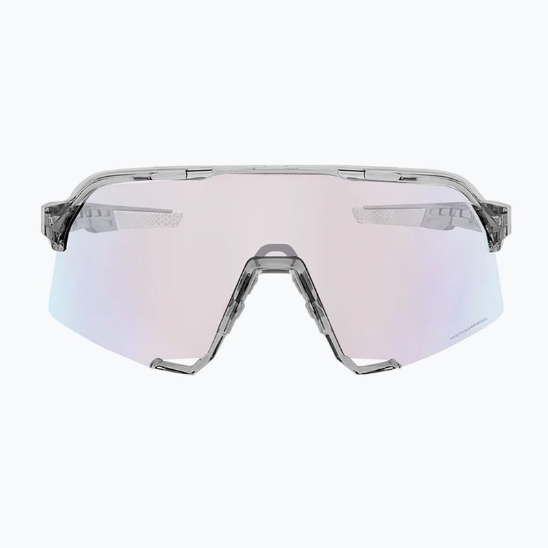 100% S3 polished translucent grey/rose gold mirror photochromic sunglasses 8