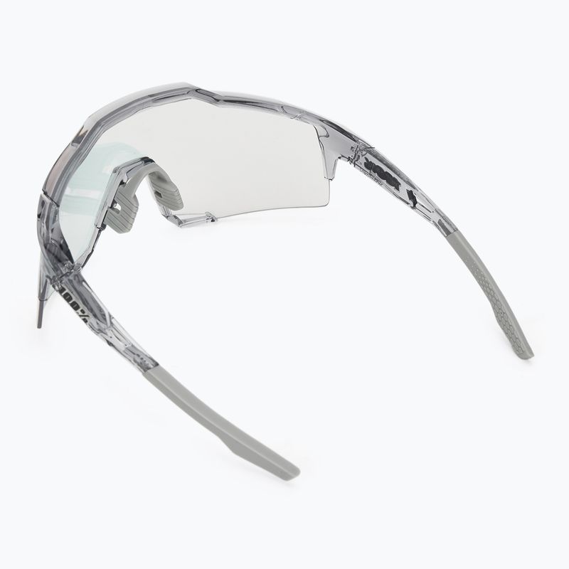 100% Speedcraft sunglasses polished translucent grey/rose gold mirror photochromes 2
