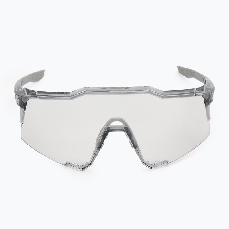 100% Speedcraft sunglasses polished translucent grey/rose gold mirror photochromes 3
