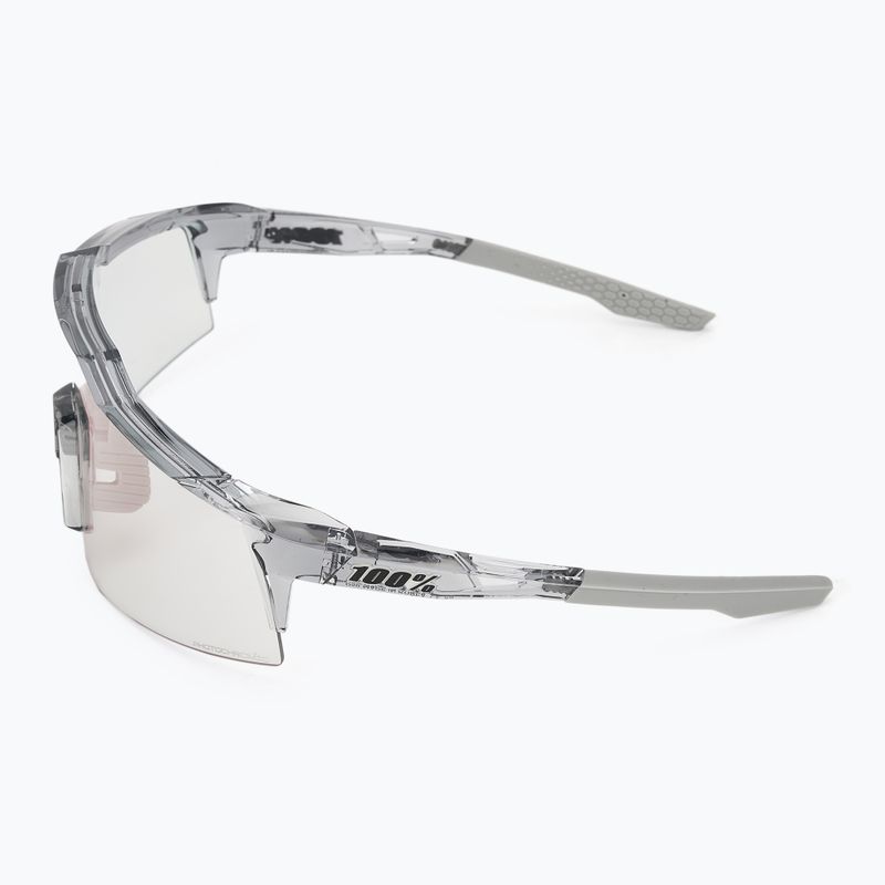 100% Speedcraft SL polished translucent grey/rose gold mirr photochr sunglasses 4