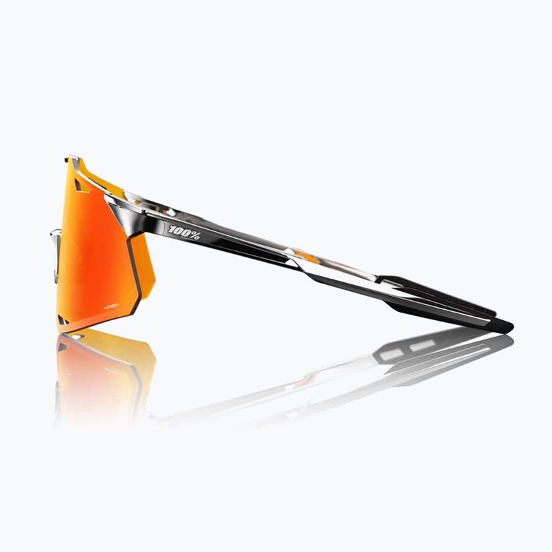 100% Hypercraft black chrome/hiper red mirror sunglasses 3