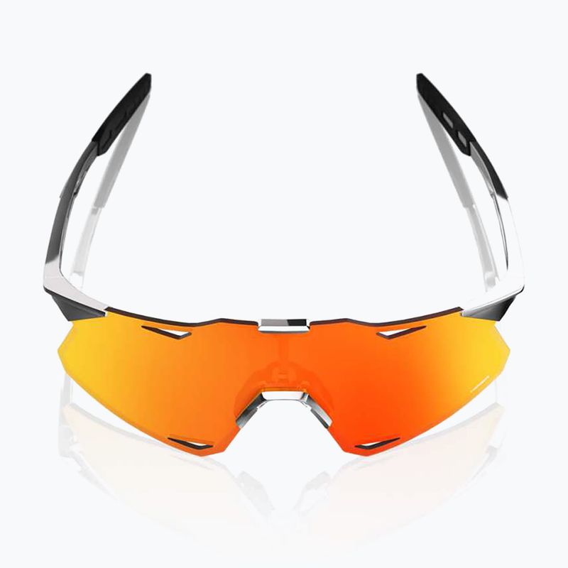 100% Hypercraft black chrome/hiper red mirror sunglasses 4
