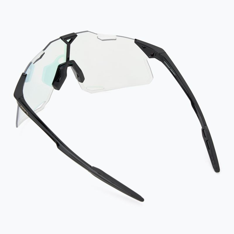 100% Hypercraft gloss black/photochromic purple mirror sunglasses 2