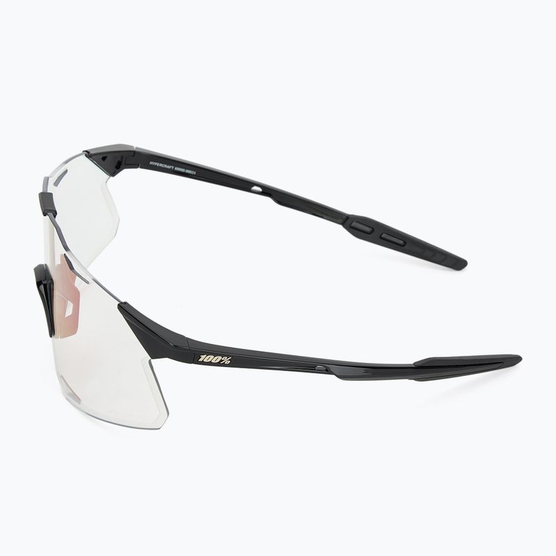 100% Hypercraft gloss black/photochromic purple mirror sunglasses 4