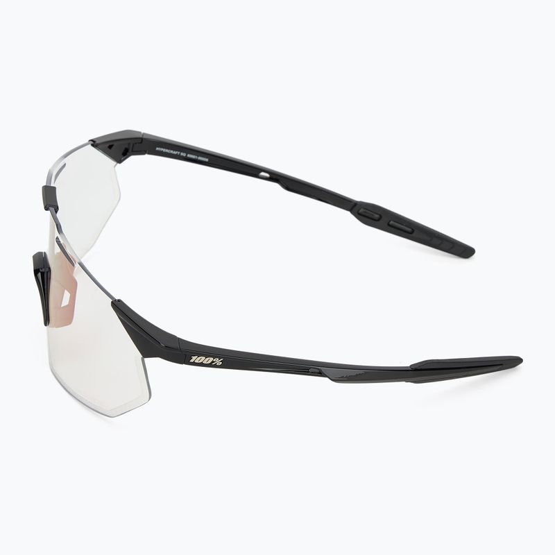 100% Hypercraft SQ gloss black/photochromic purple mirror sunglasses 4
