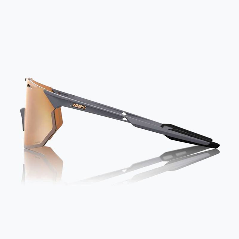 100% Hypercraft SQ soft tact grey/hiper copper mirror sunglasses 3