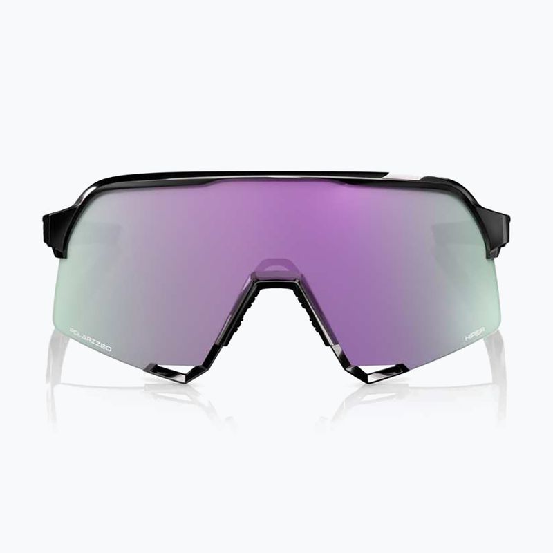 Sunglasses 100% S3 polished black/ hyper polarized lavender mirror 2