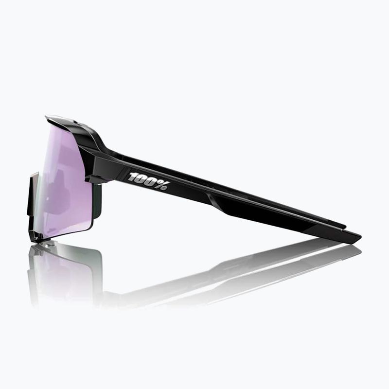 Sunglasses 100% S3 polished black/ hyper polarized lavender mirror 3