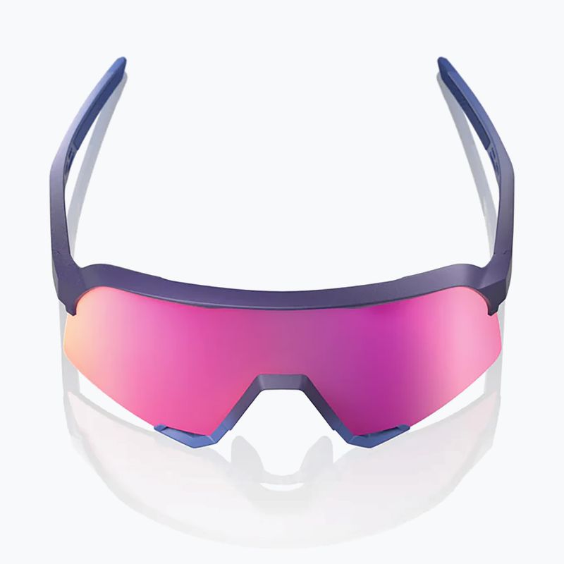 Sunglasses 100% S3 satin storm metallic/purple mirror 3