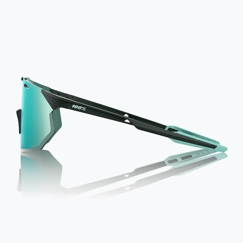 Sunglasses 100% Hypercraft SQ matte juniper/hiper mint mirror 2