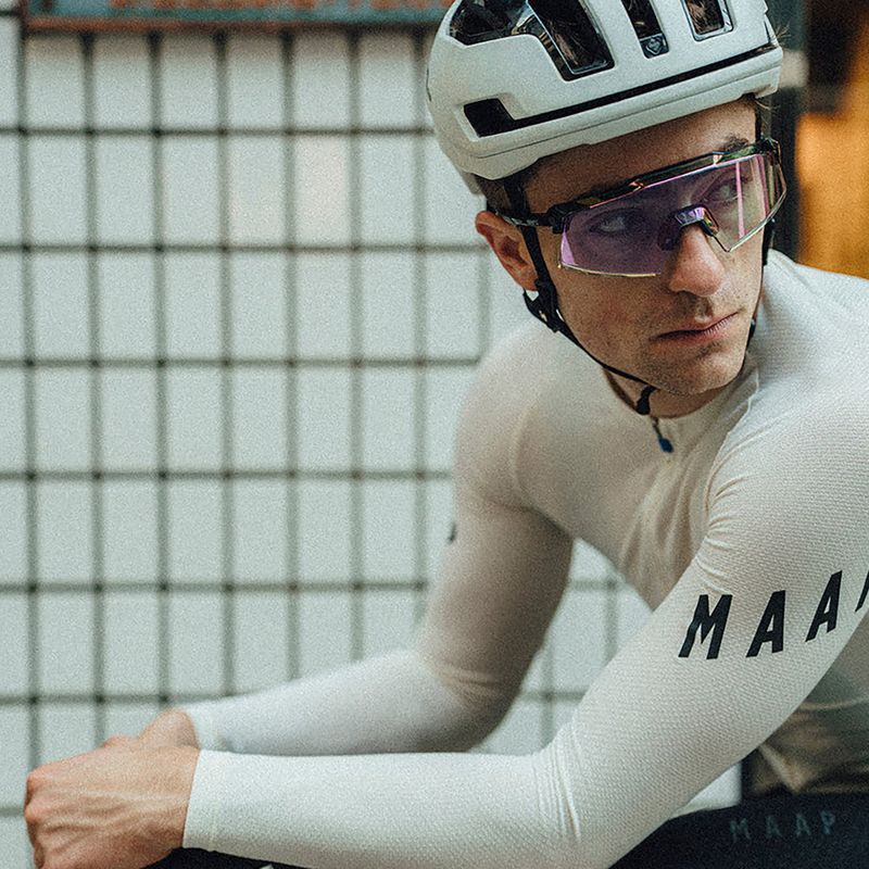 Sunglasses 100% Aerocraft gloss black/purple mirror photochromic 6