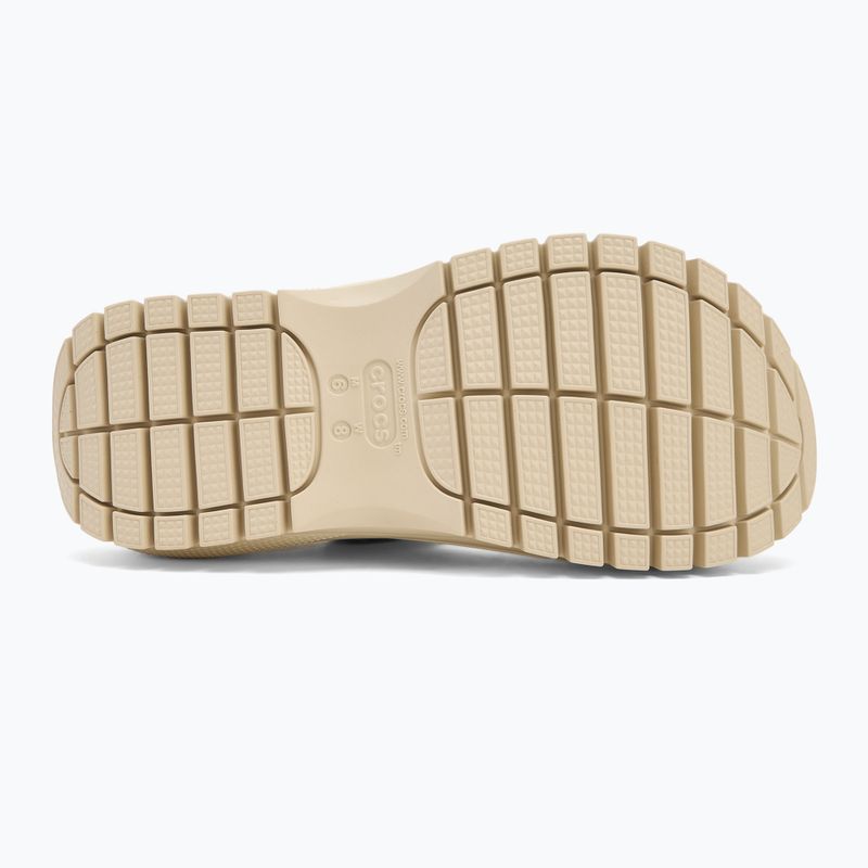 Women's Crocs Mega Crush bone sandals 5