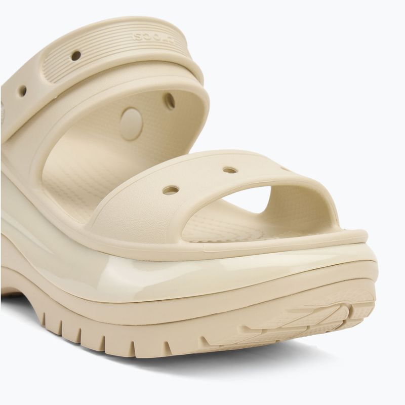 Women's Crocs Mega Crush bone sandals 8