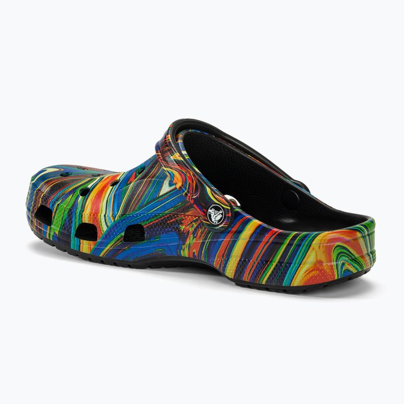 Women's Crocs Baya Seasonal Printed Clog black/multi slides 4