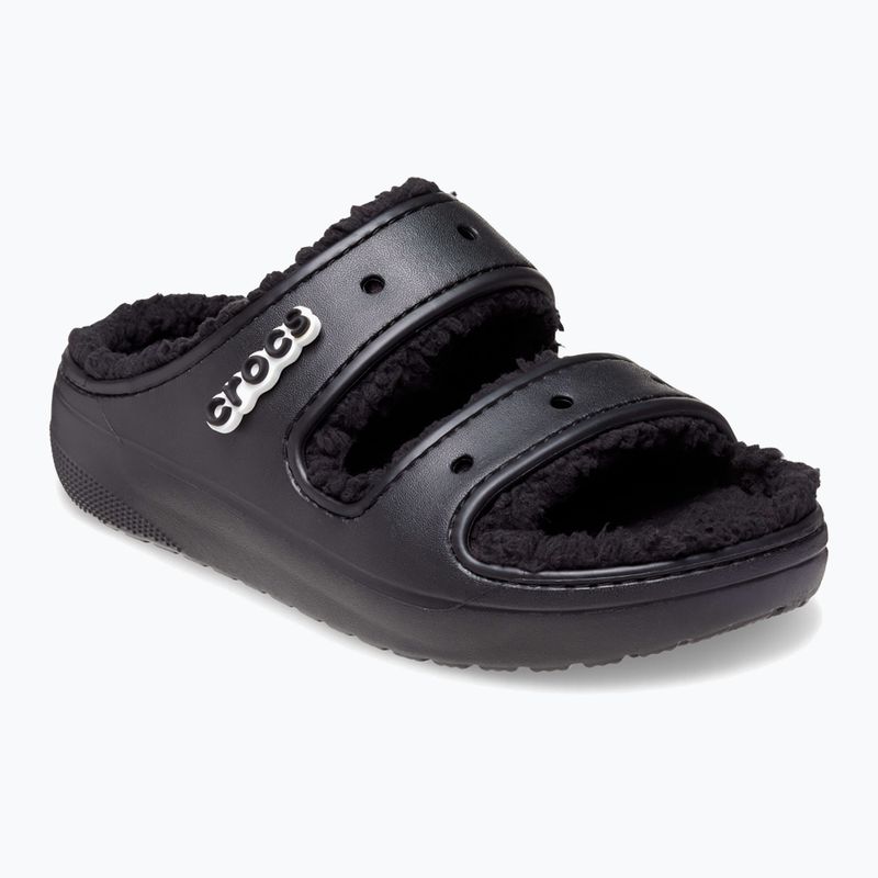 Crocs Classic Cozzzy Sandal black/black slides 8