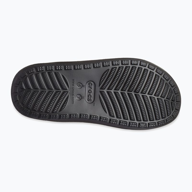 Crocs Classic Cozzzy Sandal black/black slides 11