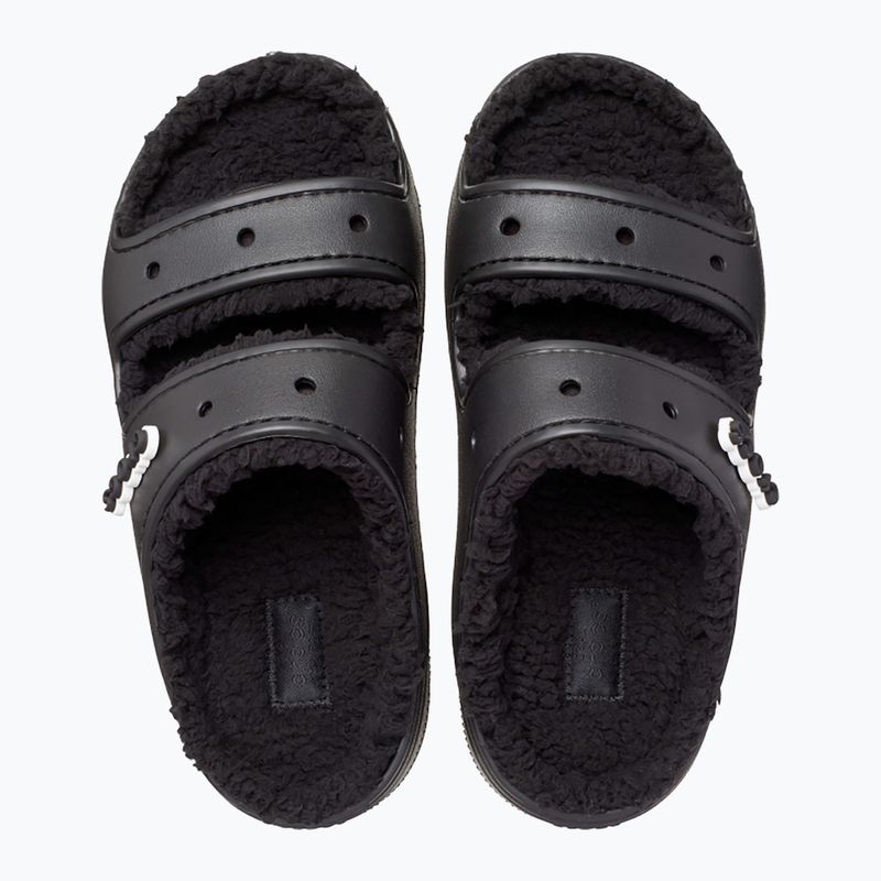 Crocs Classic Cozzzy Sandal black/black slides 12