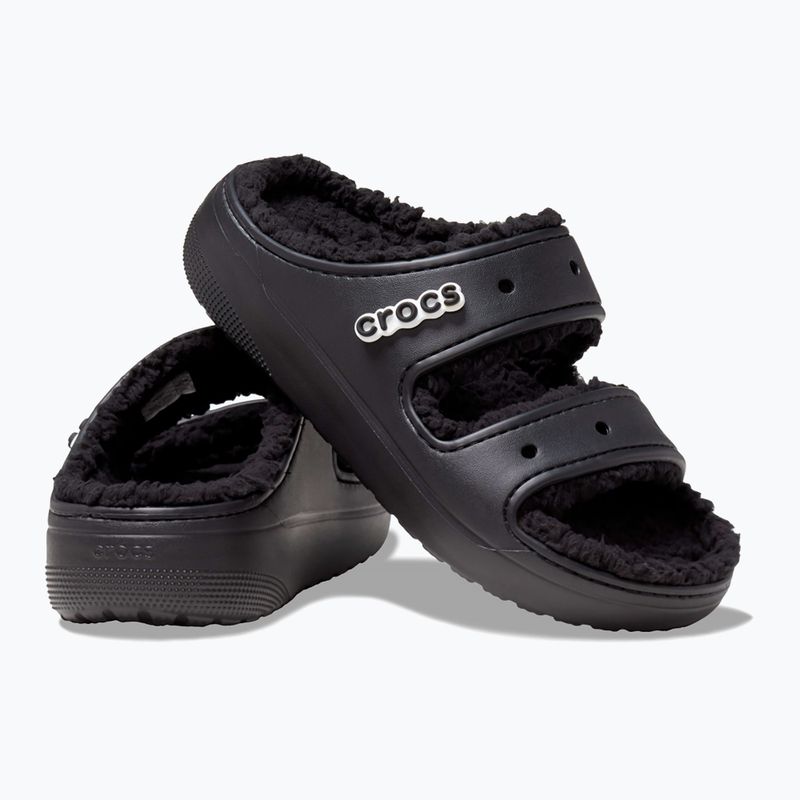 Crocs Classic Cozzzy Sandal black/black slides 13