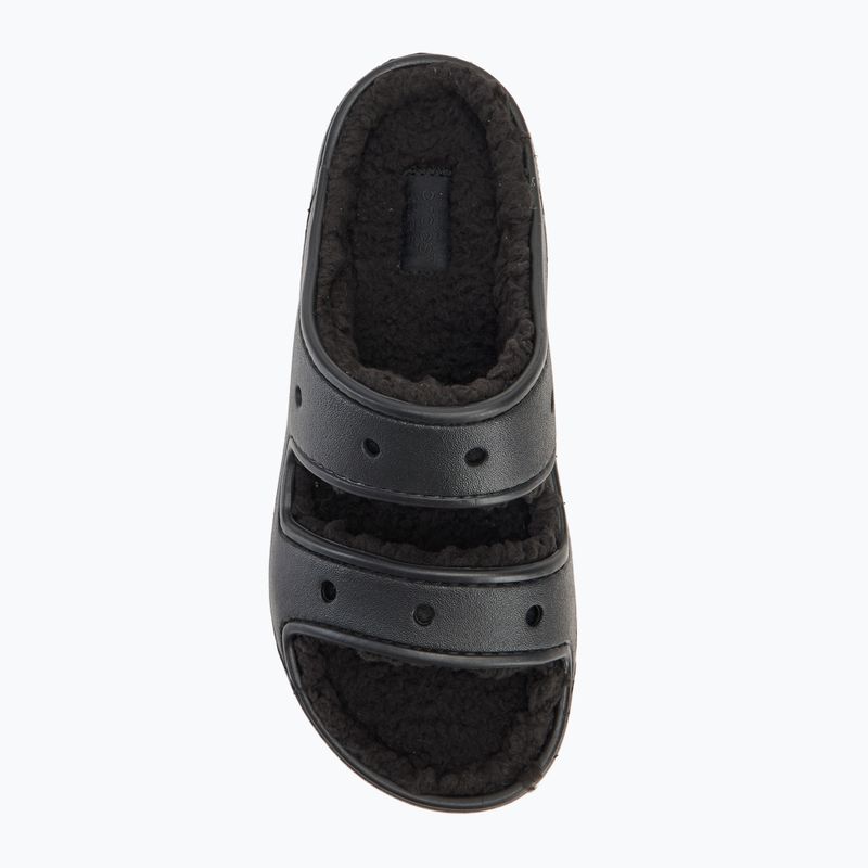 Crocs Classic Cozzzy Sandal black/black slides 5