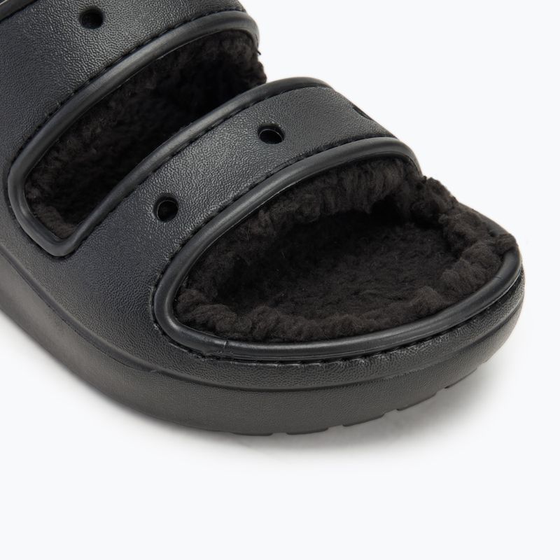 Crocs Classic Cozzzy Sandal black/black slides 7