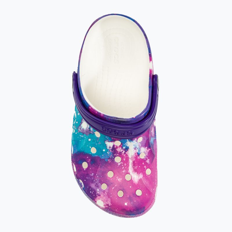 Crocs Baya Seasonal Printed Clog white/multi junior slides 6