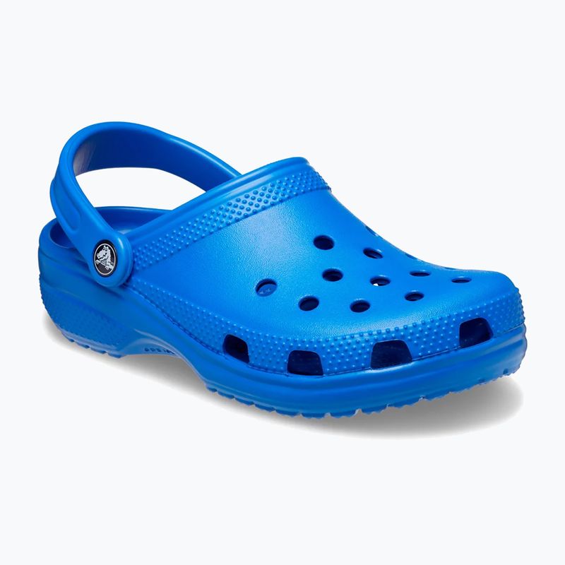 Crocs Classic blue bolt flip-flops