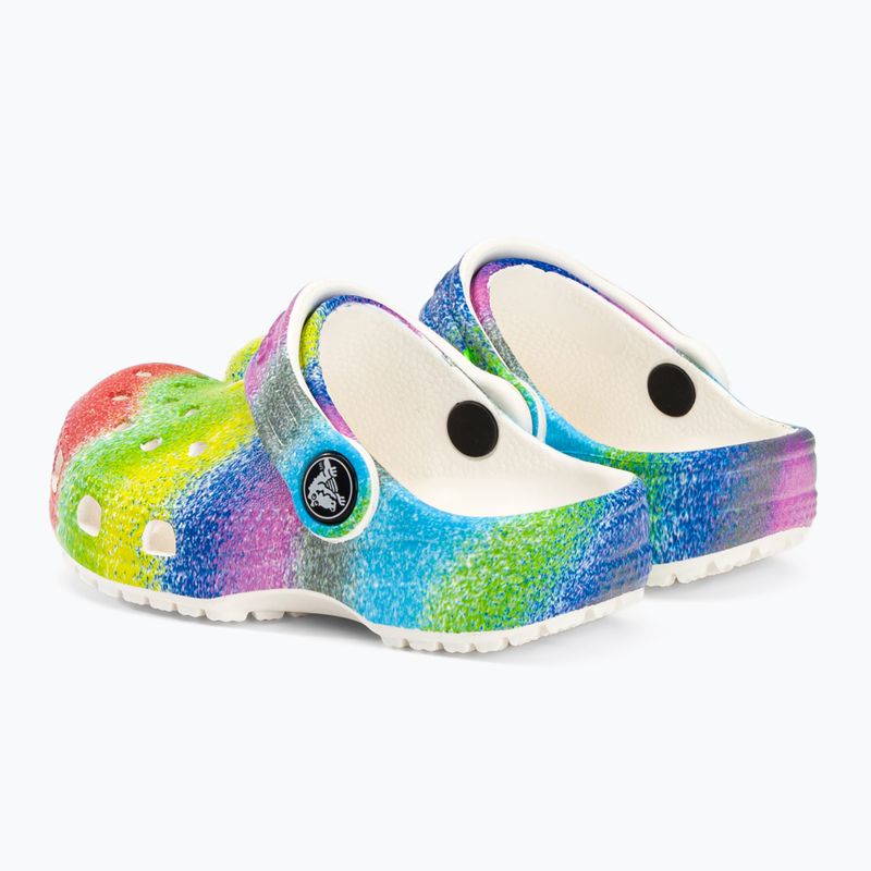 Crocs Classic Spray Dye Clog T white 208094-94S children's flip-flops 4