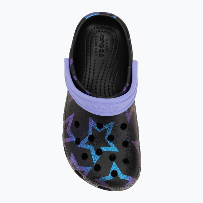 Crocs Classic Disco Dance Party Clog Kids stars/black flip flops 6